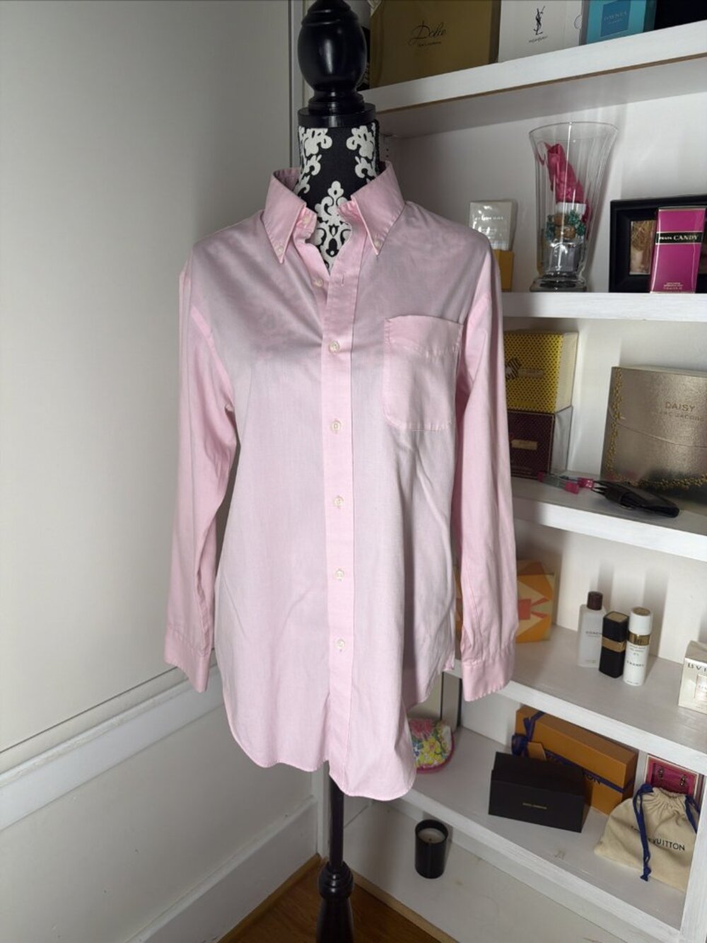 Lauren Ralph Lauren Dress Shirt 15 1/2 32/33 Men's pink Classic fit Front Pocket